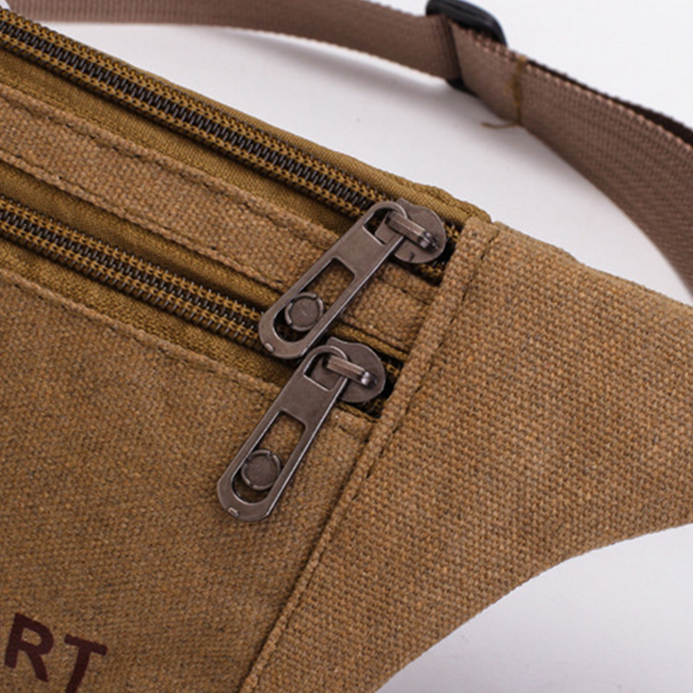 Canvas sports fanny pack waist bag chest bag 6