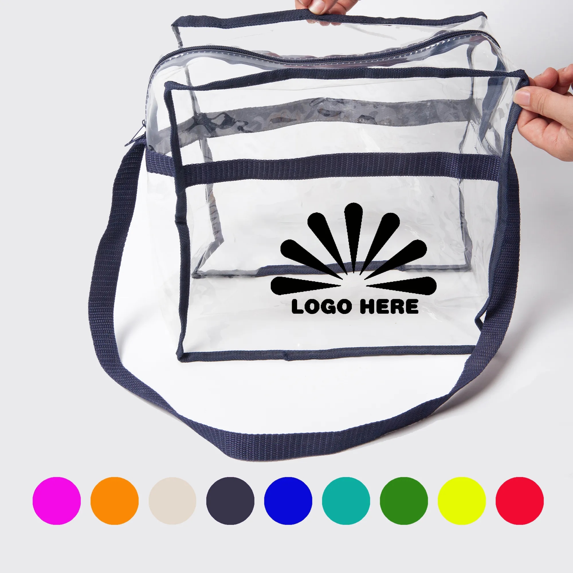 Customizable Logo See-Through Portable Tote Bag 1