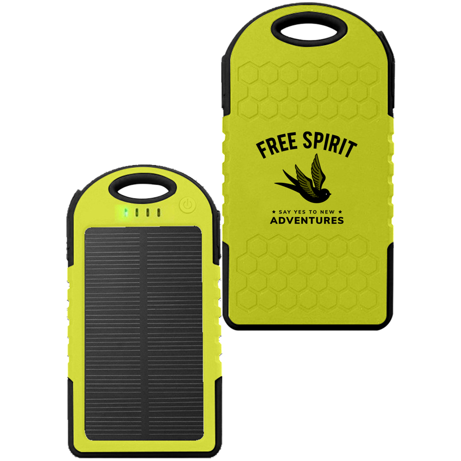 Solar-Charge Water-Resistant Power Bank 5