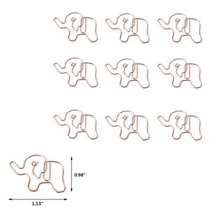 Animal Elephant Shaped Paper Clips In Tin Box 3