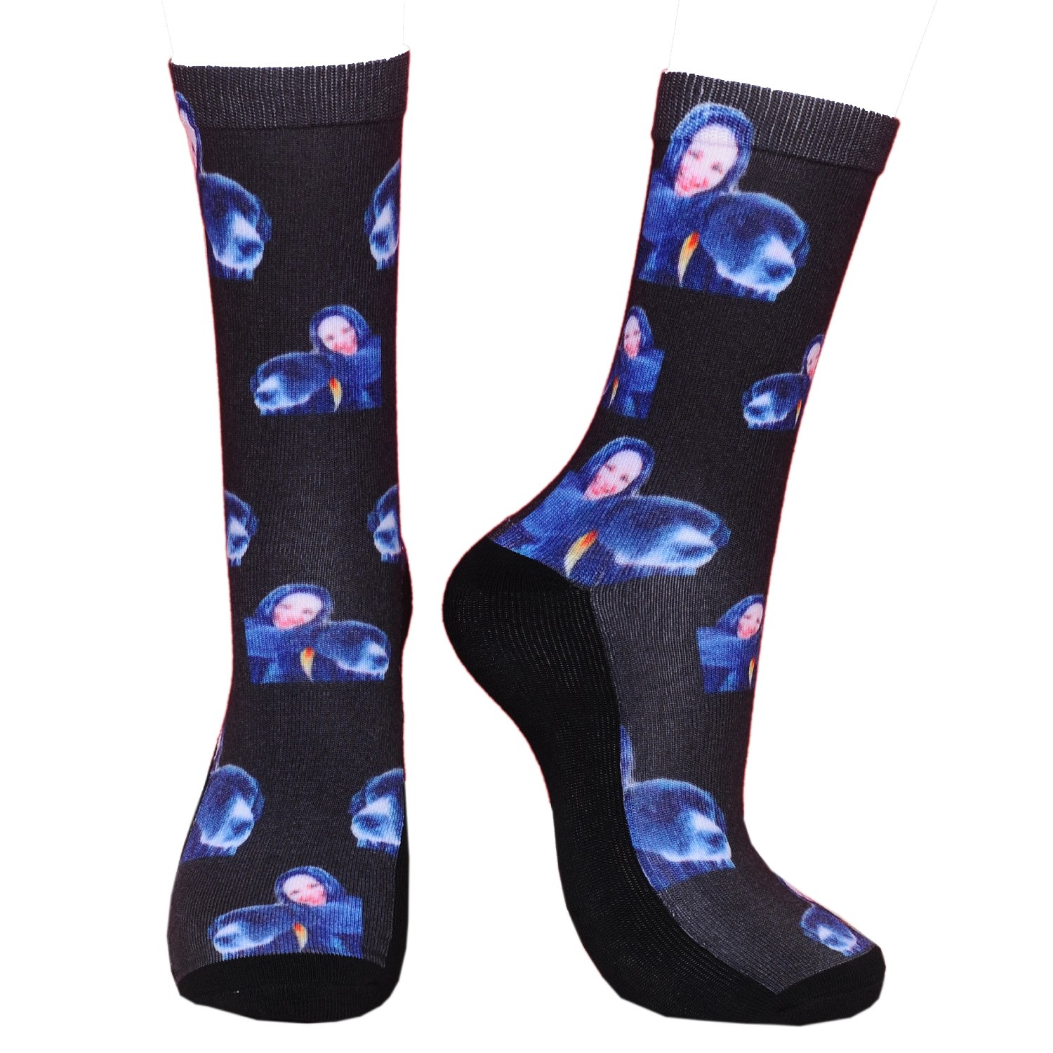 Crew 360 digital print socks sole with cushion loop 1