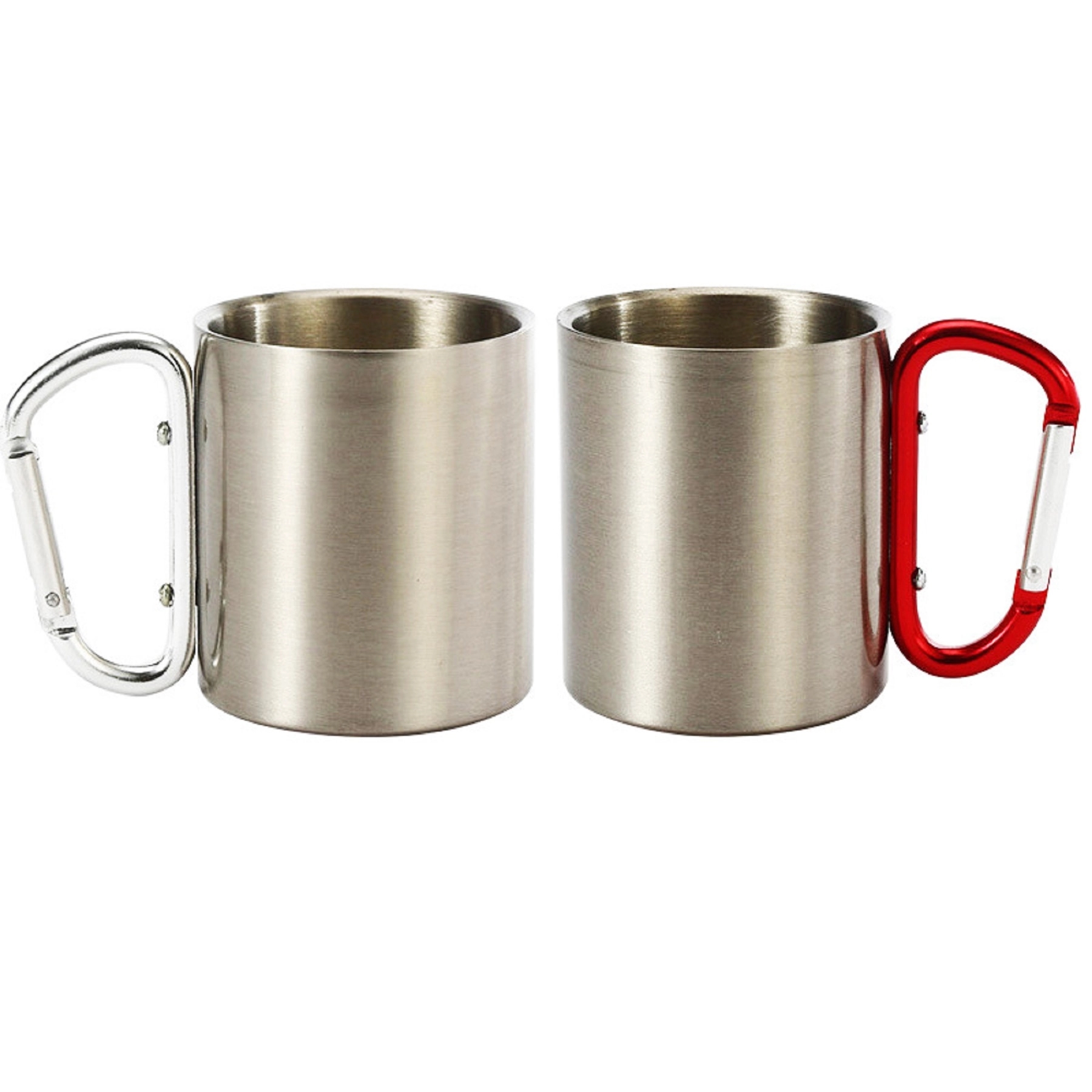 10 OZ Stainless Steel Travel Mug with Carabiner Handle 7