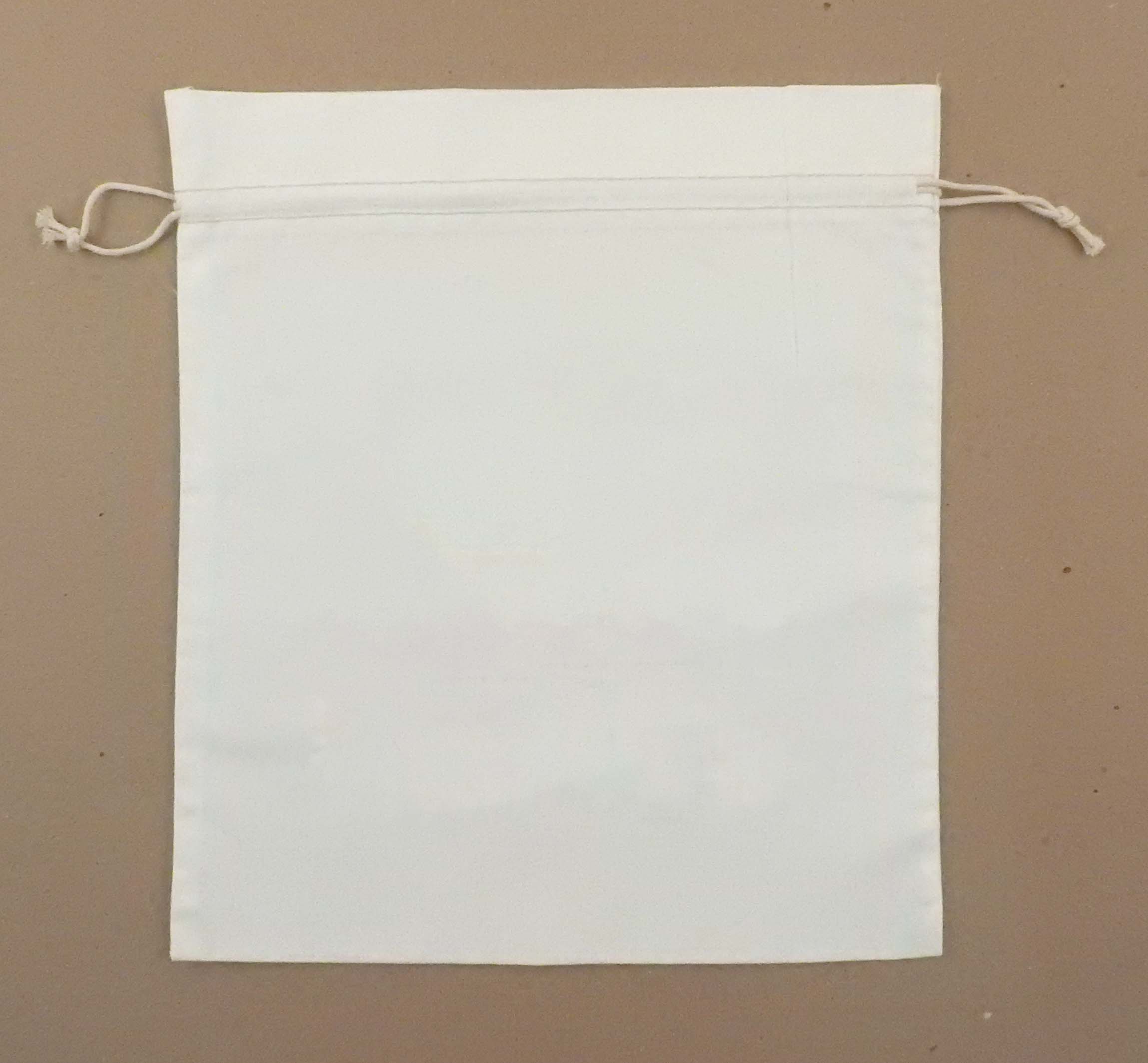"Duplex" Cotton Double Drawstring Bag 12 x 14" 1