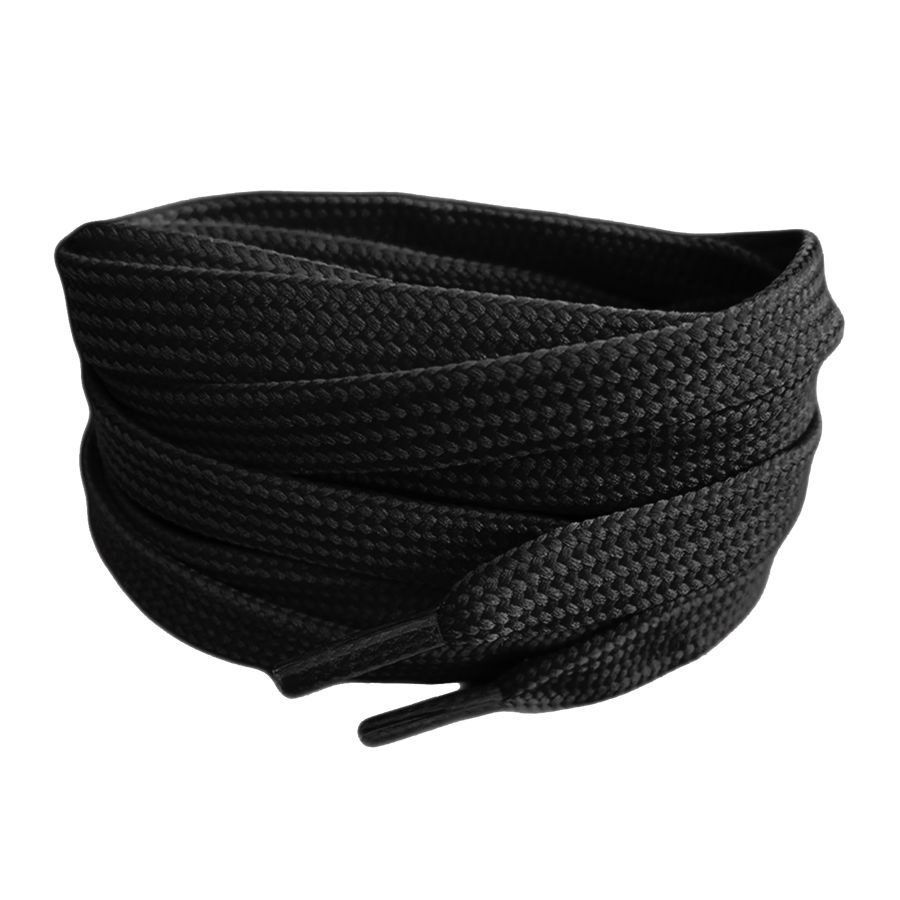 Custom Tubular Shoelace with Screen Print - 3-8” Wide