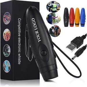 USB Sports Referee Emergency Electronic 3 Tone Whistle 1