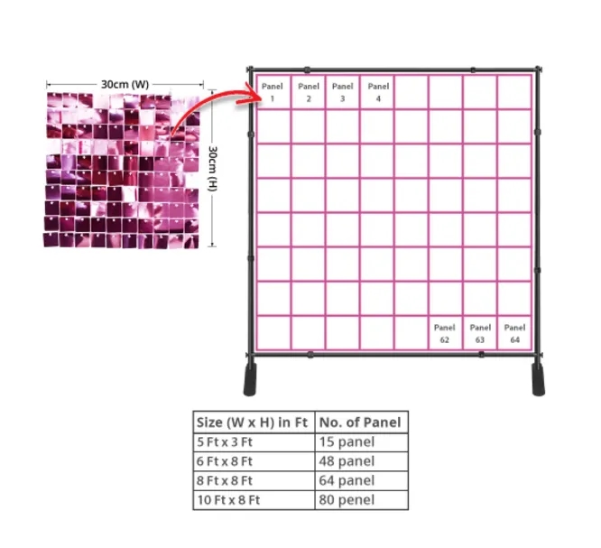 Shimmer Panel - Rose Gold Package 5