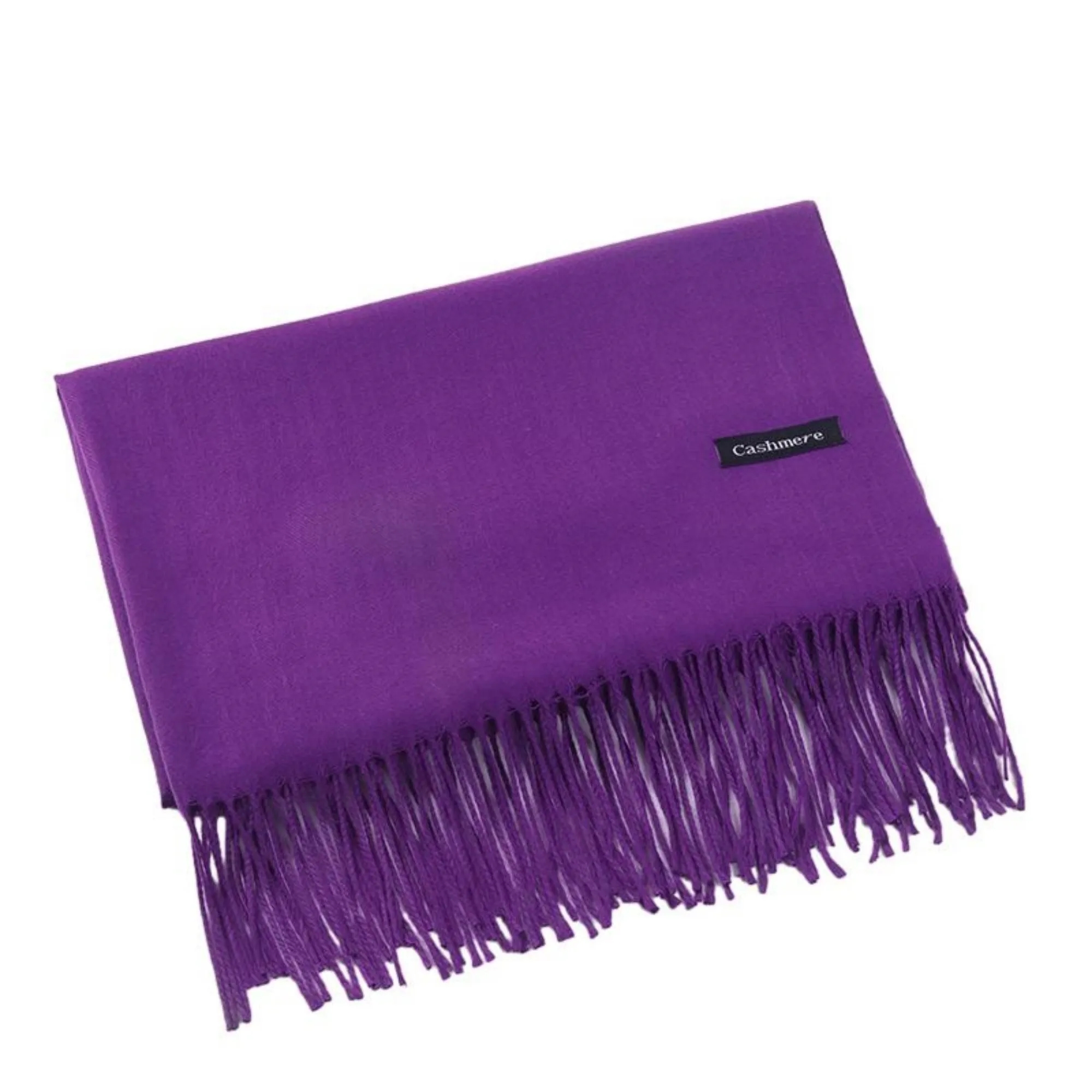 Winter Imitation Cashmere Scarf With Tassels MOQ 100PCS 12