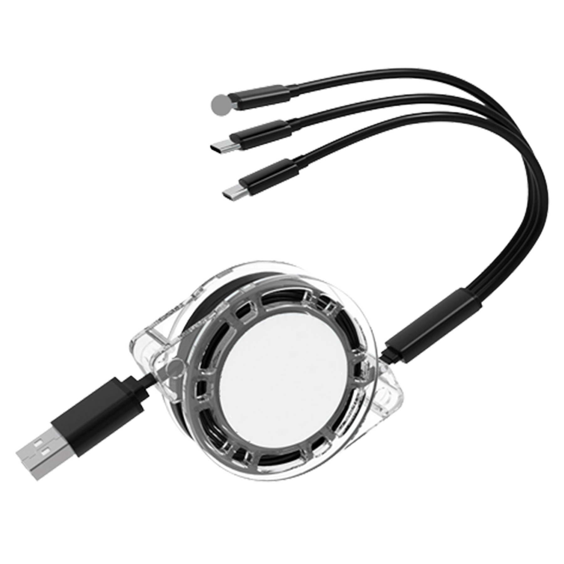 39.37 Inch 3 In 1 Retractable Charging Cable 3