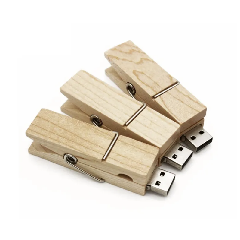 2 GB Clothespin Clip Style USB Flash Drive 1