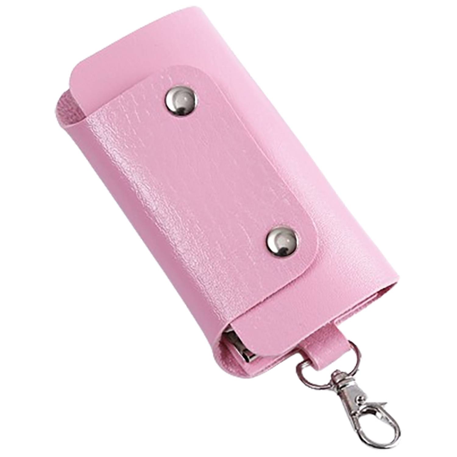 PU Leather Double-Snap Key Pouch 12