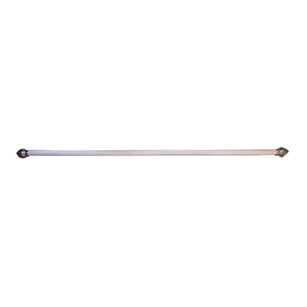 50" Wood Crossbar with Gold Plastic Acorn Ends 2