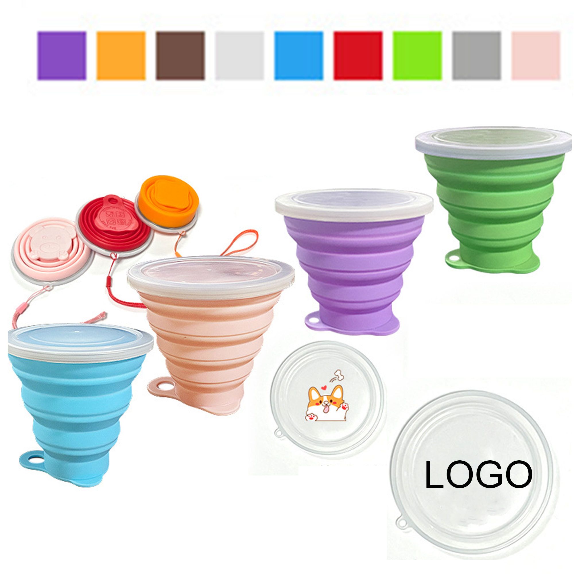 11OZ Outdoor Foldable SiliconeCup 3
