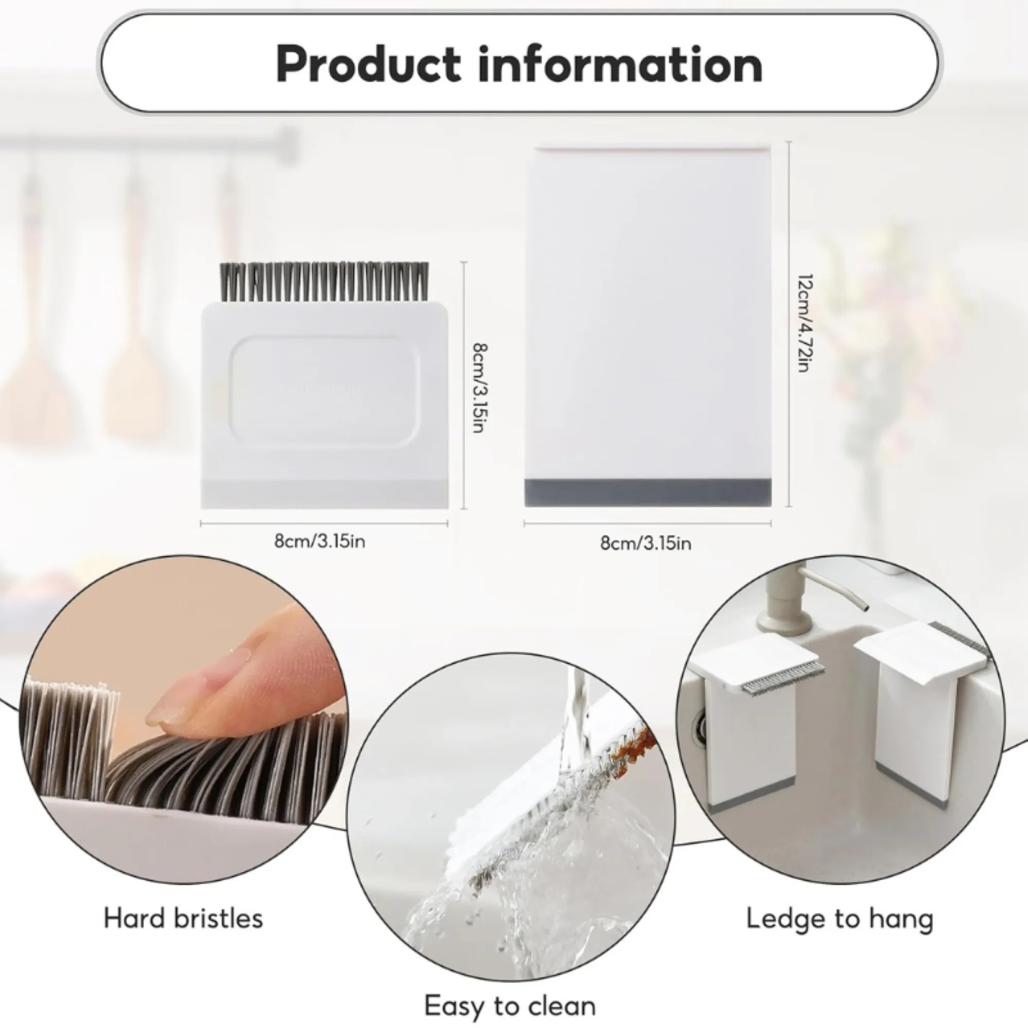 Sink Wiper Crevice Cleaning Brush 2-in-1 Tool 3