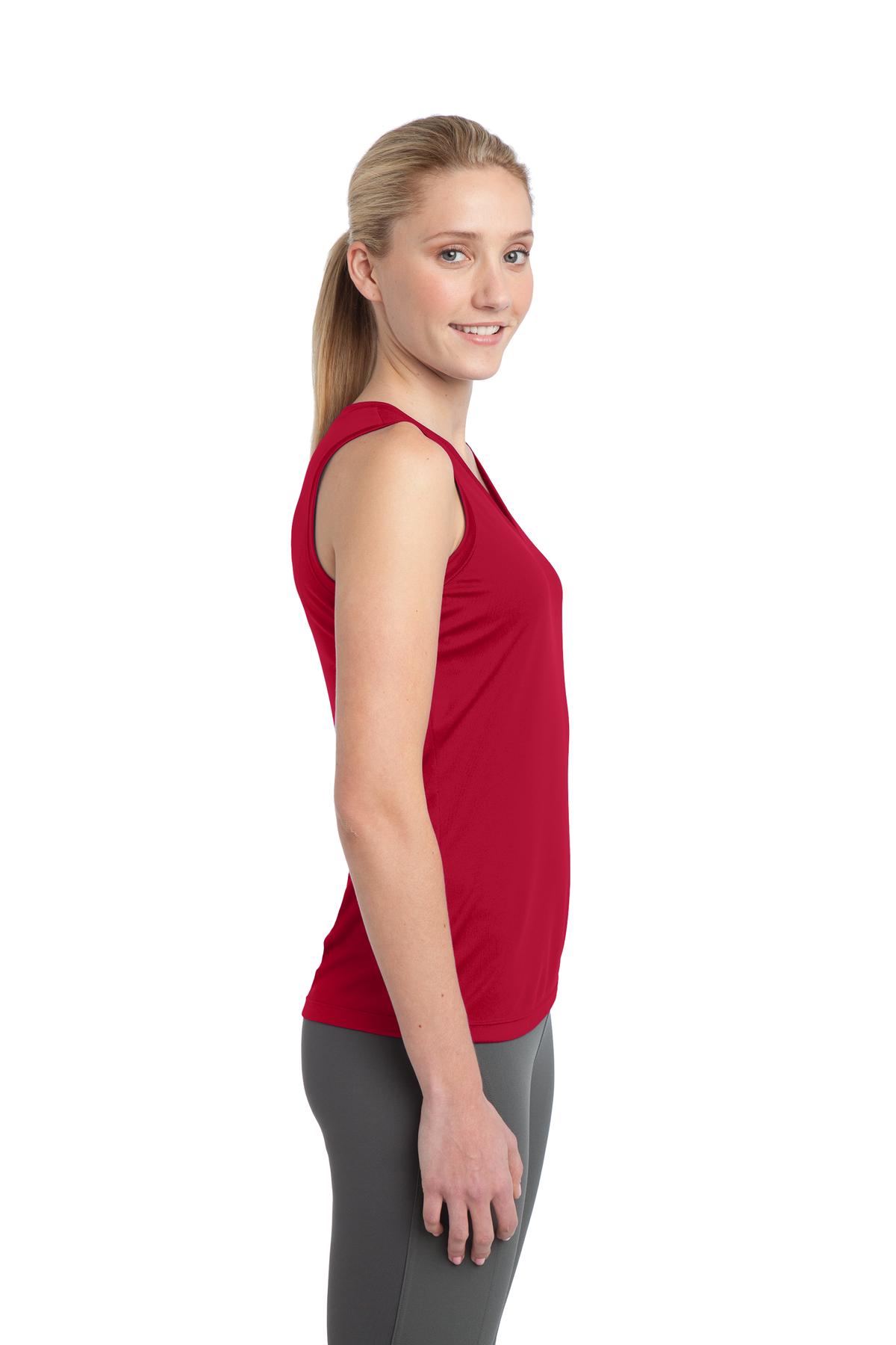 Sport-Tek Women's Sleeveless PosiCharge Competitor V-Neck Tee. LST352 39
