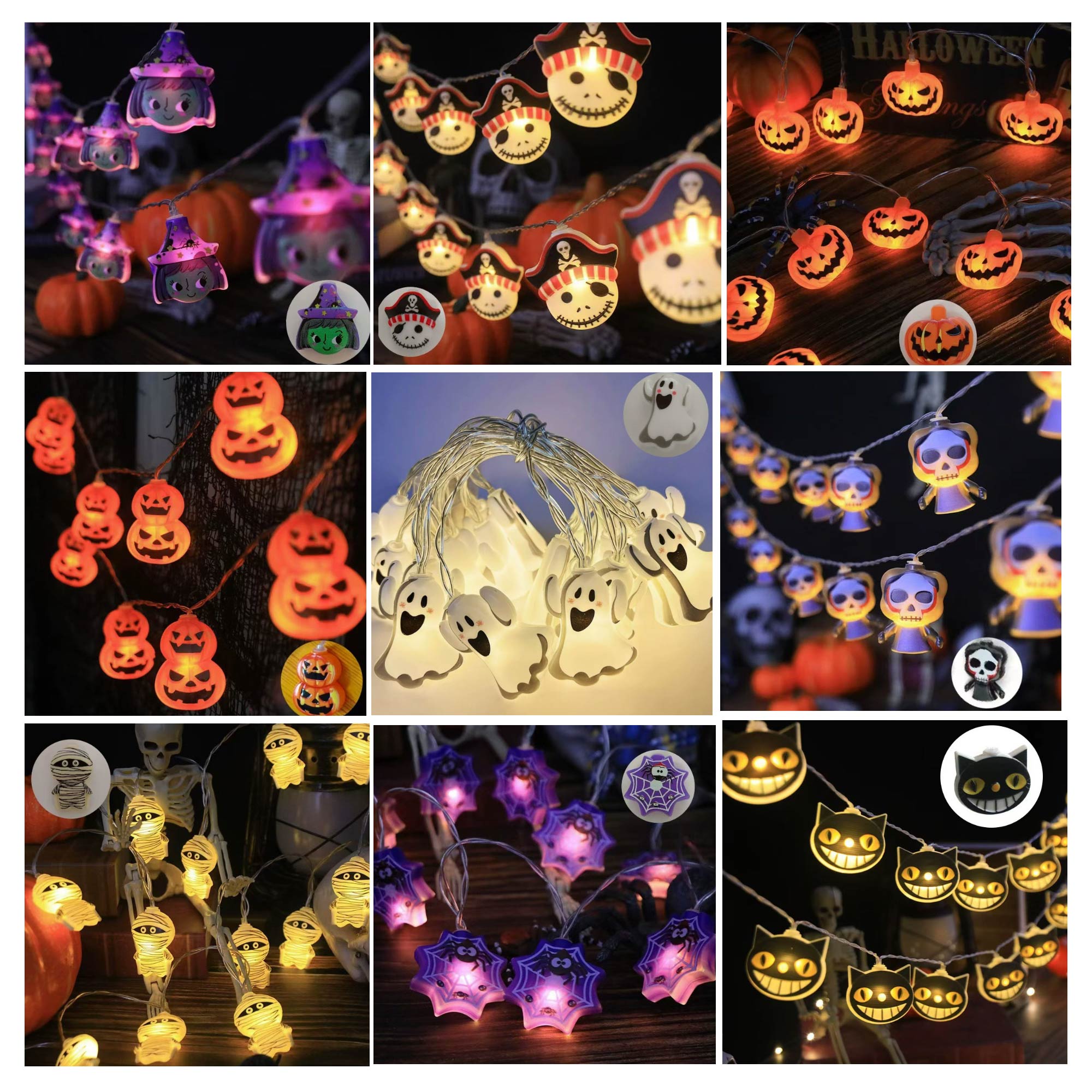 MOQ 10 pcs Halloween LED String Lights 1