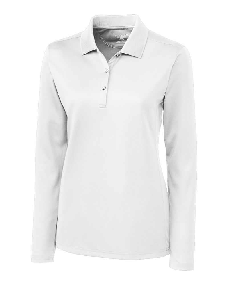 Clique Ice Pique Tech Womens Long Sleeve Polo 67
