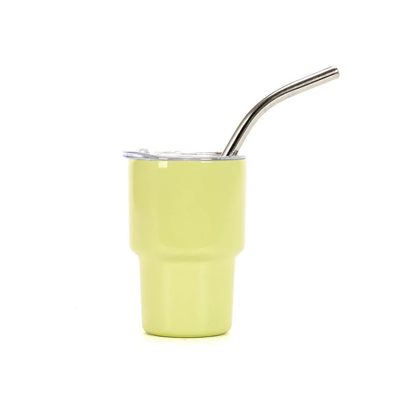2oz Tumbler Shot Glass for Sublimationwith lids and straws 2