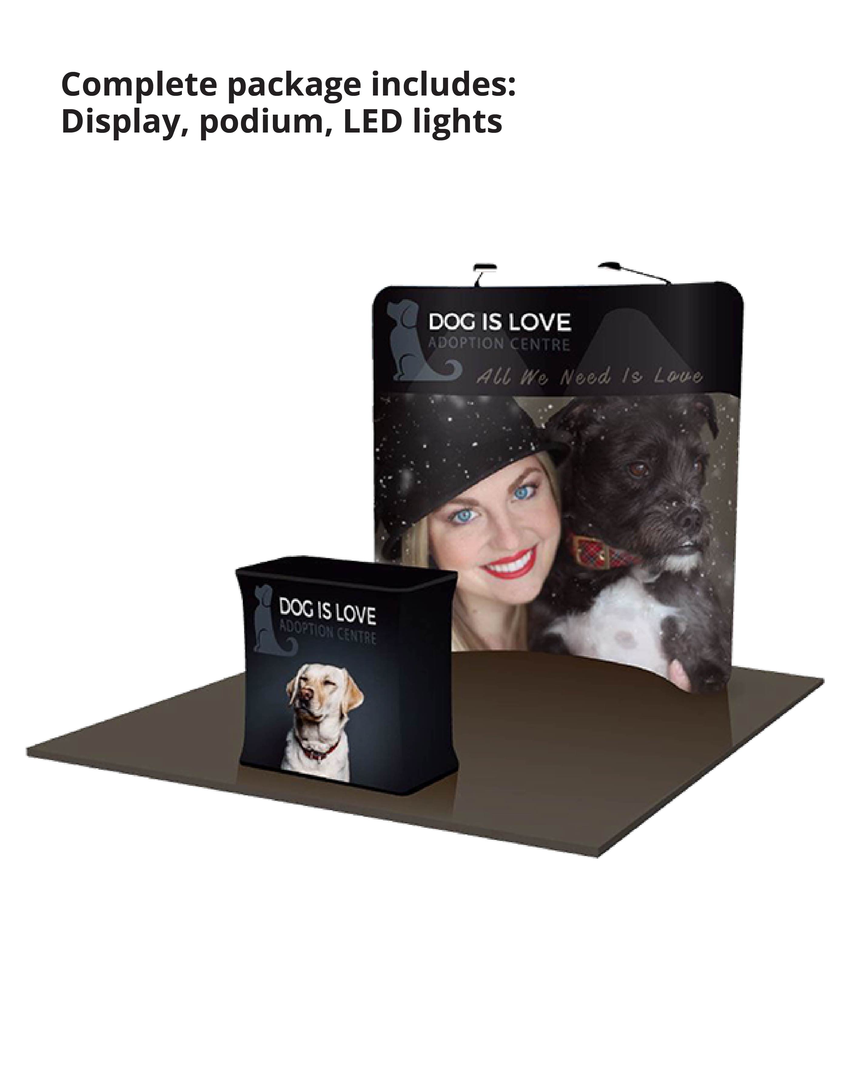 Tension Fabric Display Curved (8ft x 8ft) 3
