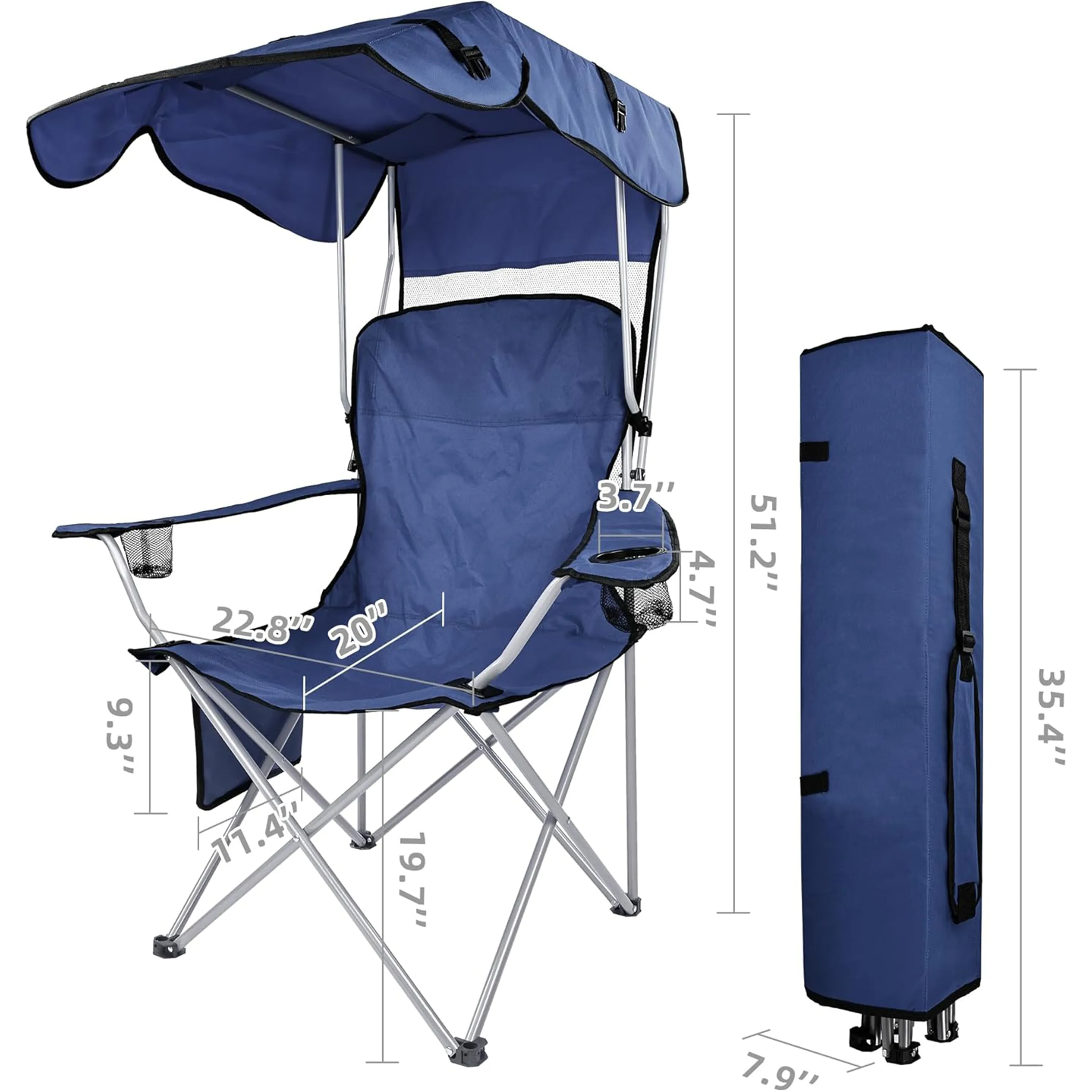 Camping Recliner Support with Carrying Bag 4