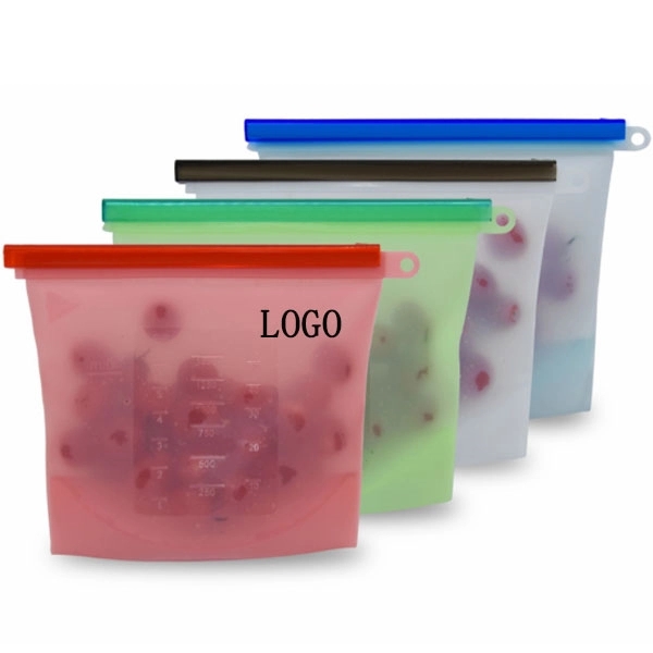 Reusable Silicone Food Storage Bag - 1500ML 4