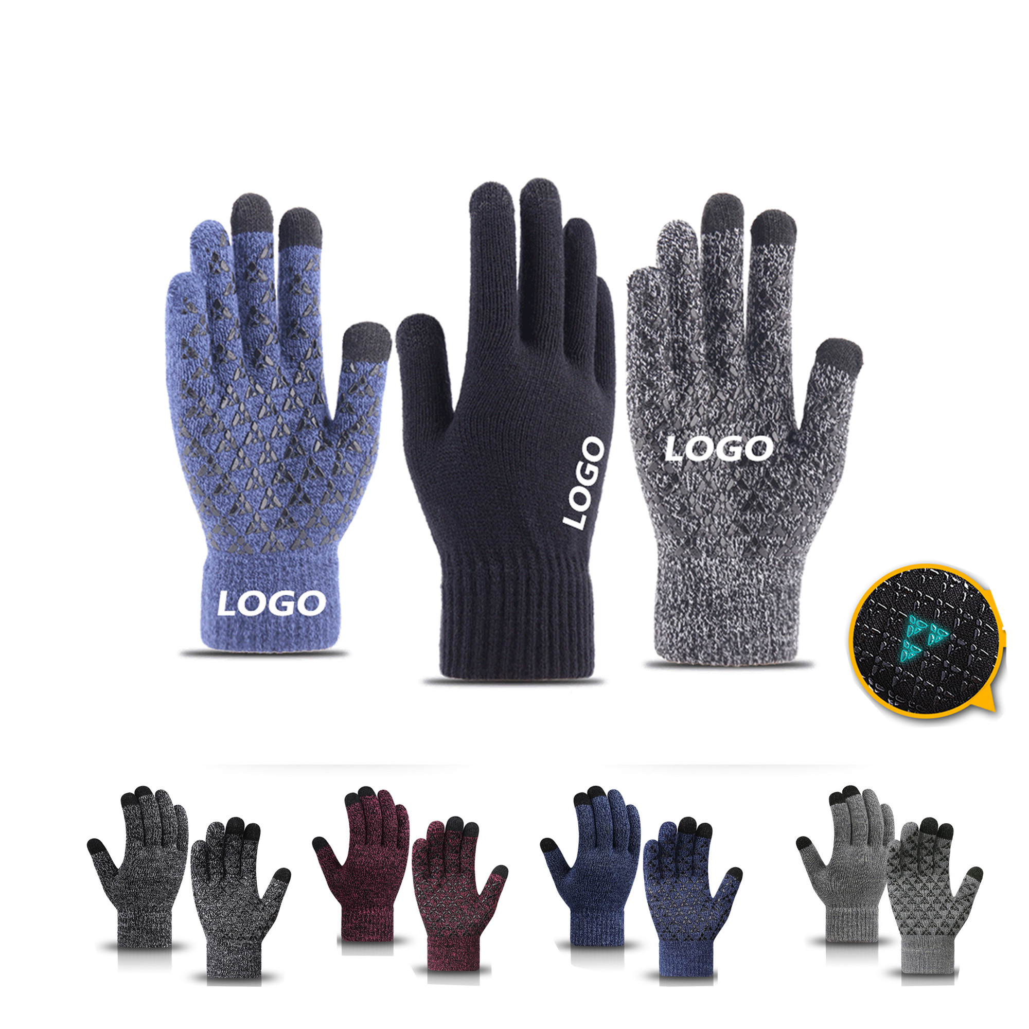 Warm Winter Non-Slip Touchscreen Gloves 2