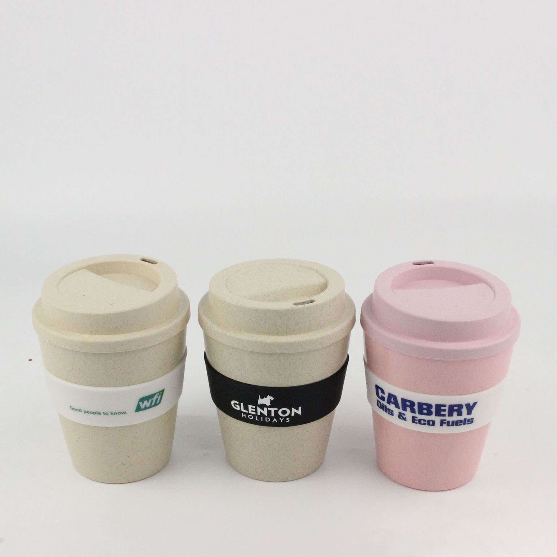 12 Oz. Bamboo Takeaway Coffee Cup With Lid & Spill Stopper 7