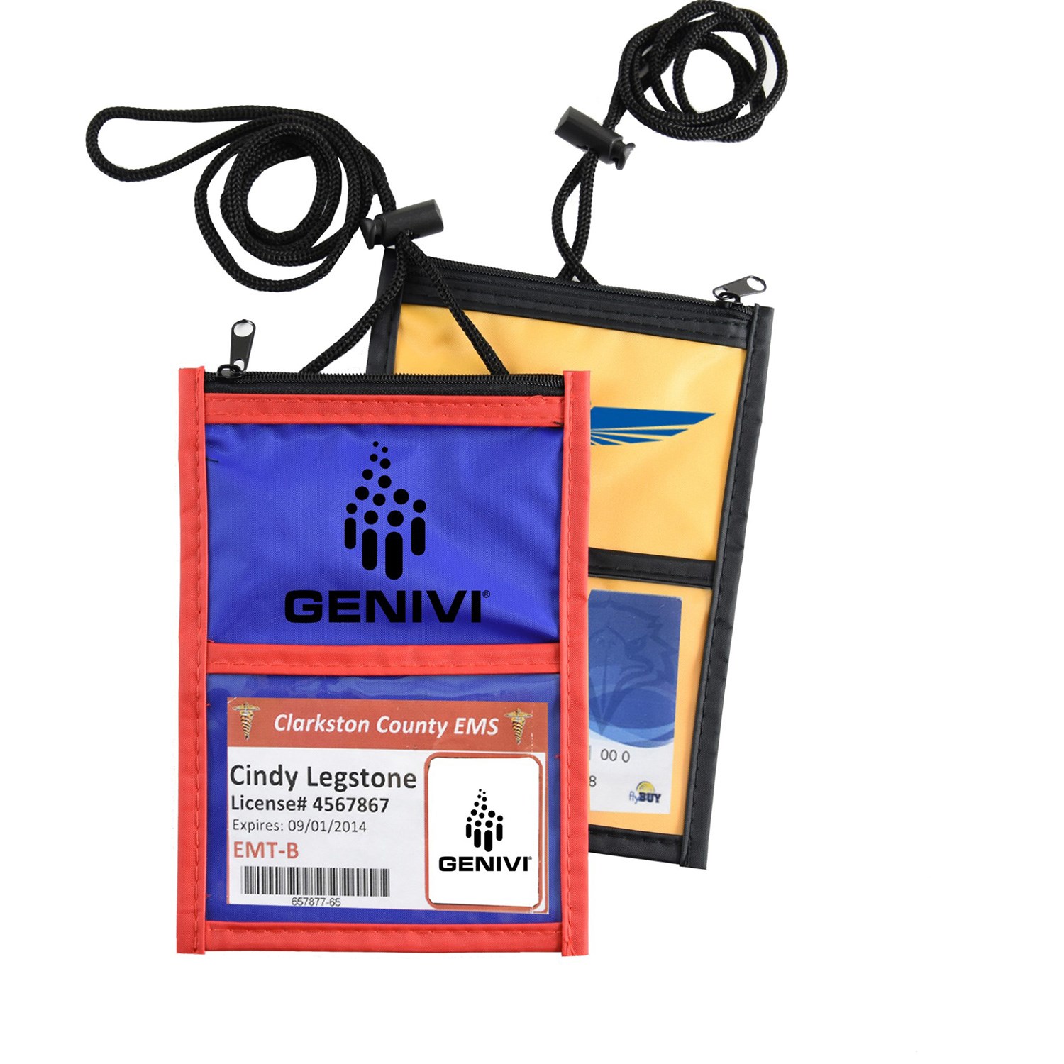 NYLON TWO TONE WALLET WITH ROPE LANYARDS 20