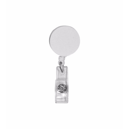Round Retractable Badge Holder w/ Alligator Clip 6