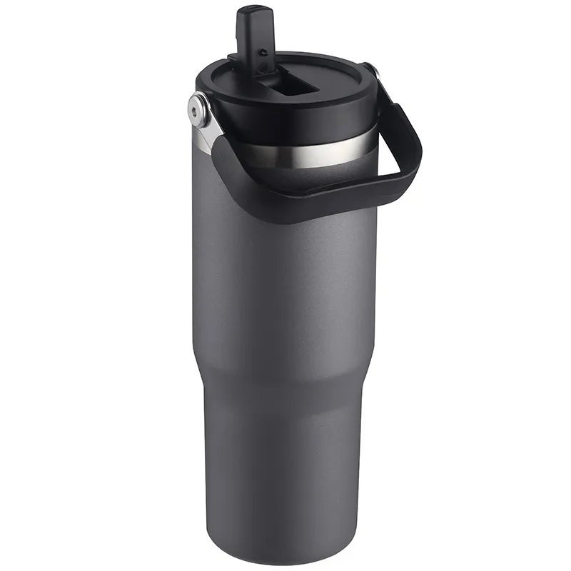 30 Oz. Vacuum Travel Tumbler w/ Flip Straw Lid 6