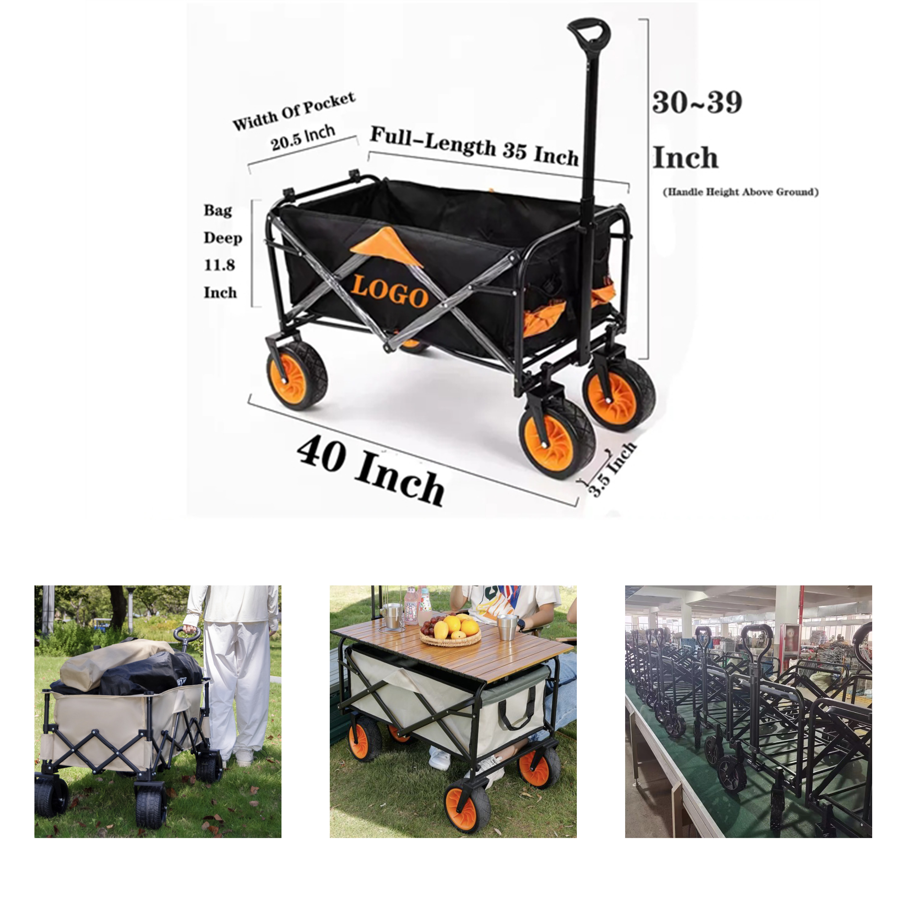 Versatile Outdoor Camping Collapsible Wagons 2