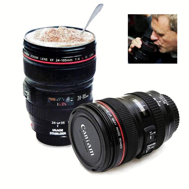 14 OZ Camera Lens Cup 1