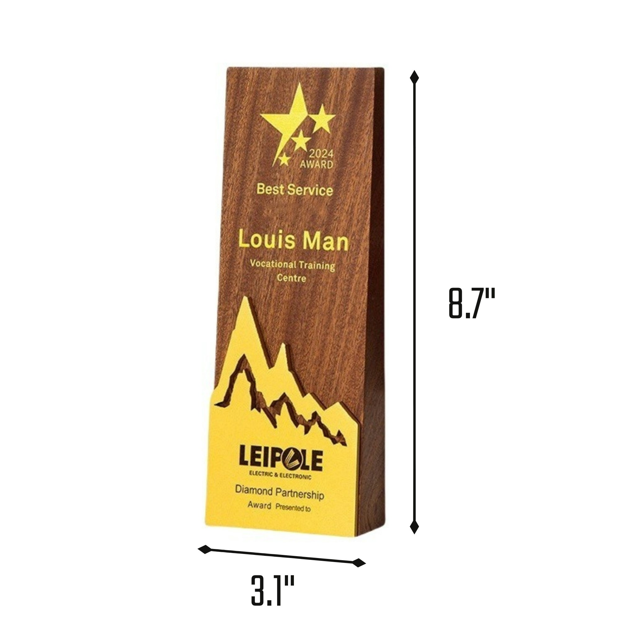 Mountain Wooden Trophy 3