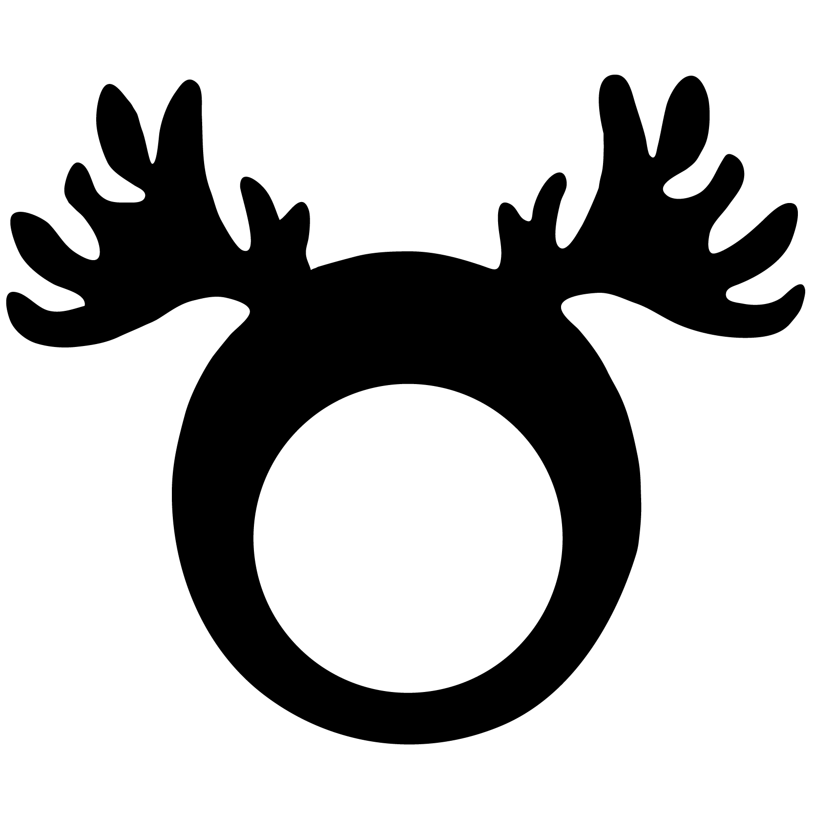 Reindeer Antler Pullover Visor 13