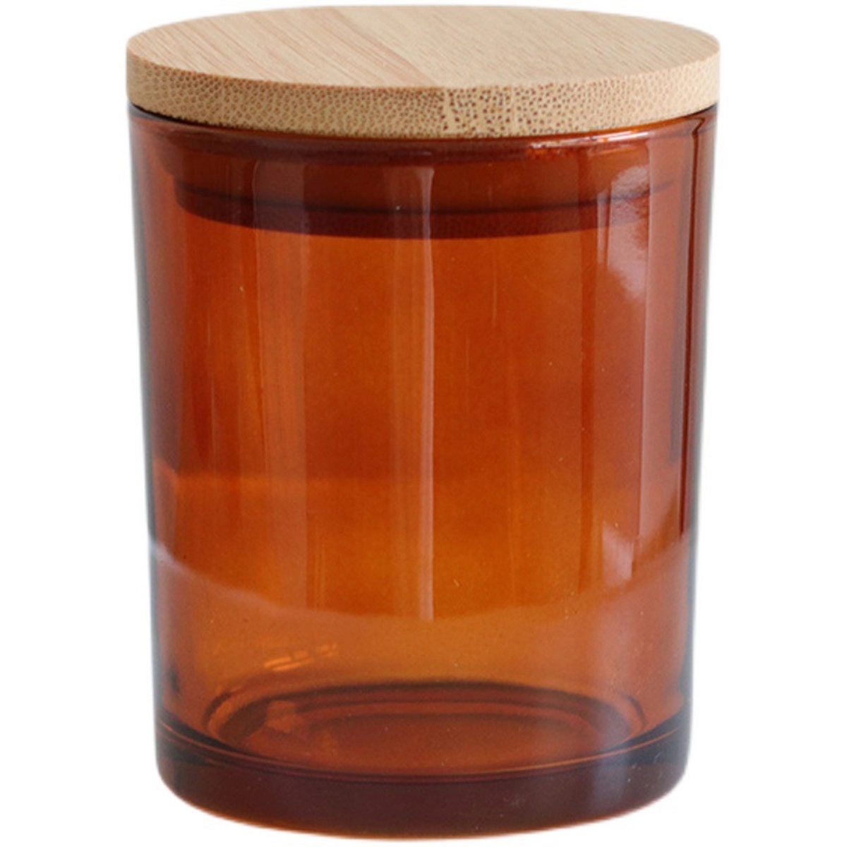 Glass Candle Jars With Airtight Bamboo Lids 5