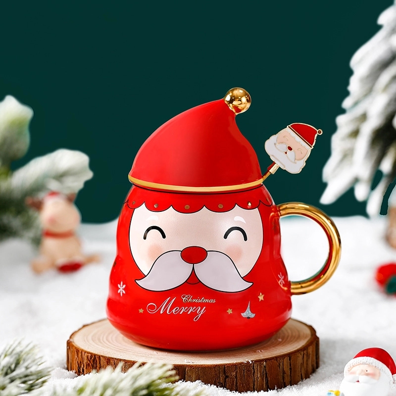 Christmas Hat Shaped Coffee Ceramic Mug 6