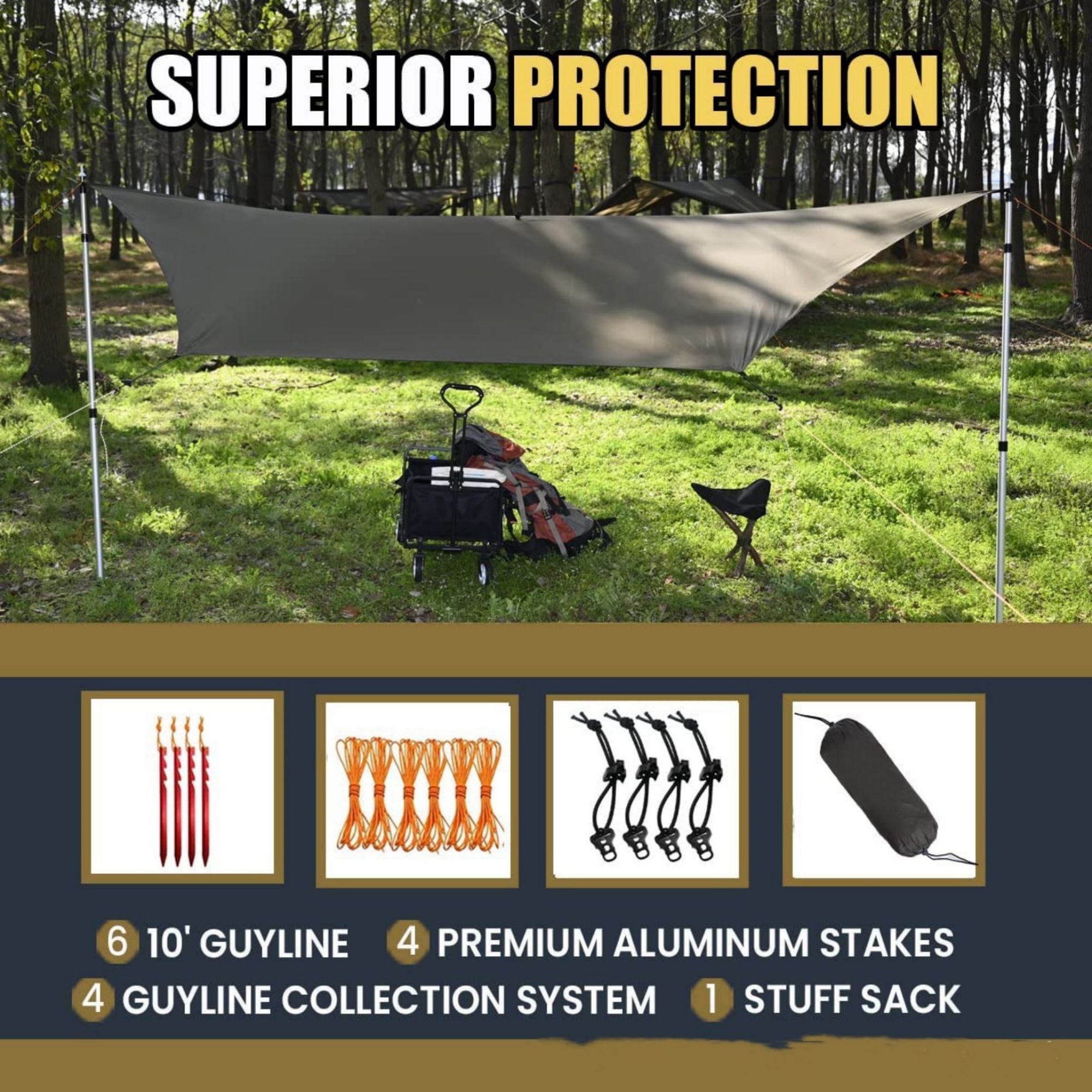 Hexagon Hammock Rain Fly 1