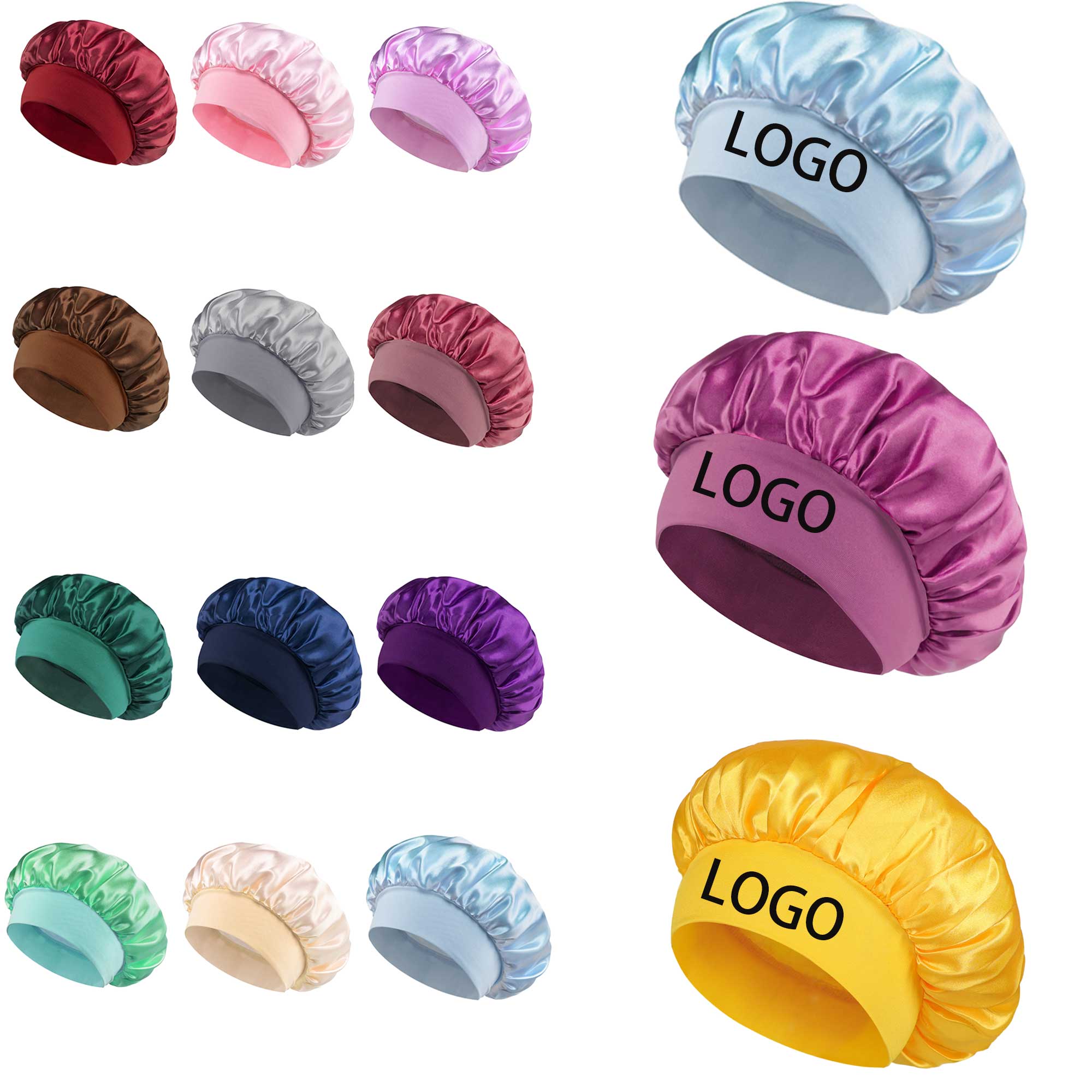 Comfortable Adjustable Elastic Shower Cap 1