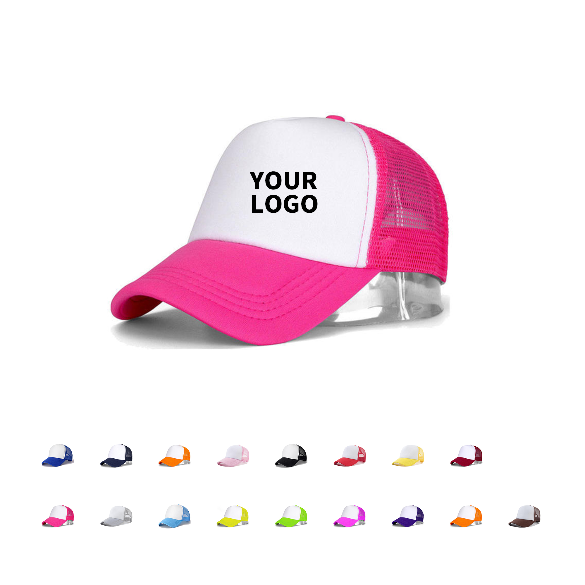 Five Panel Foam Front Trucker Cap With Mesh Back 13