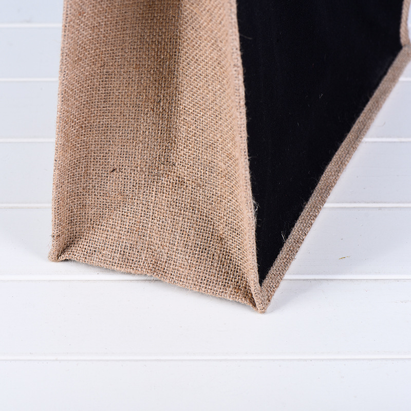Large Jute Tote Bags With Front Pocket, custom tote bag with logo imprint 6