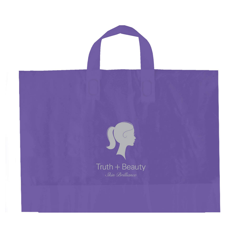 Color Frosted Soft Loop Handle Bags 1