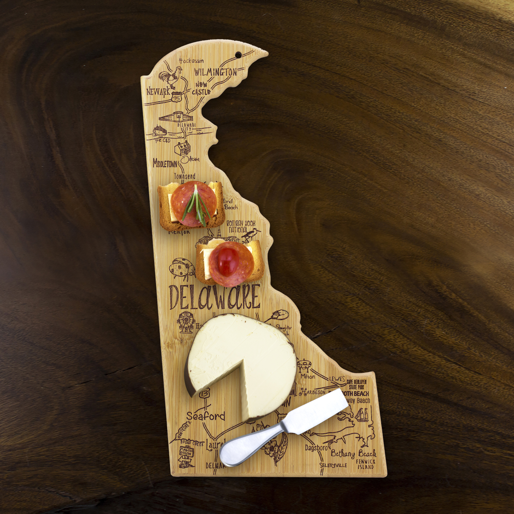 Destination Delaware Cutting & Serving Board 10