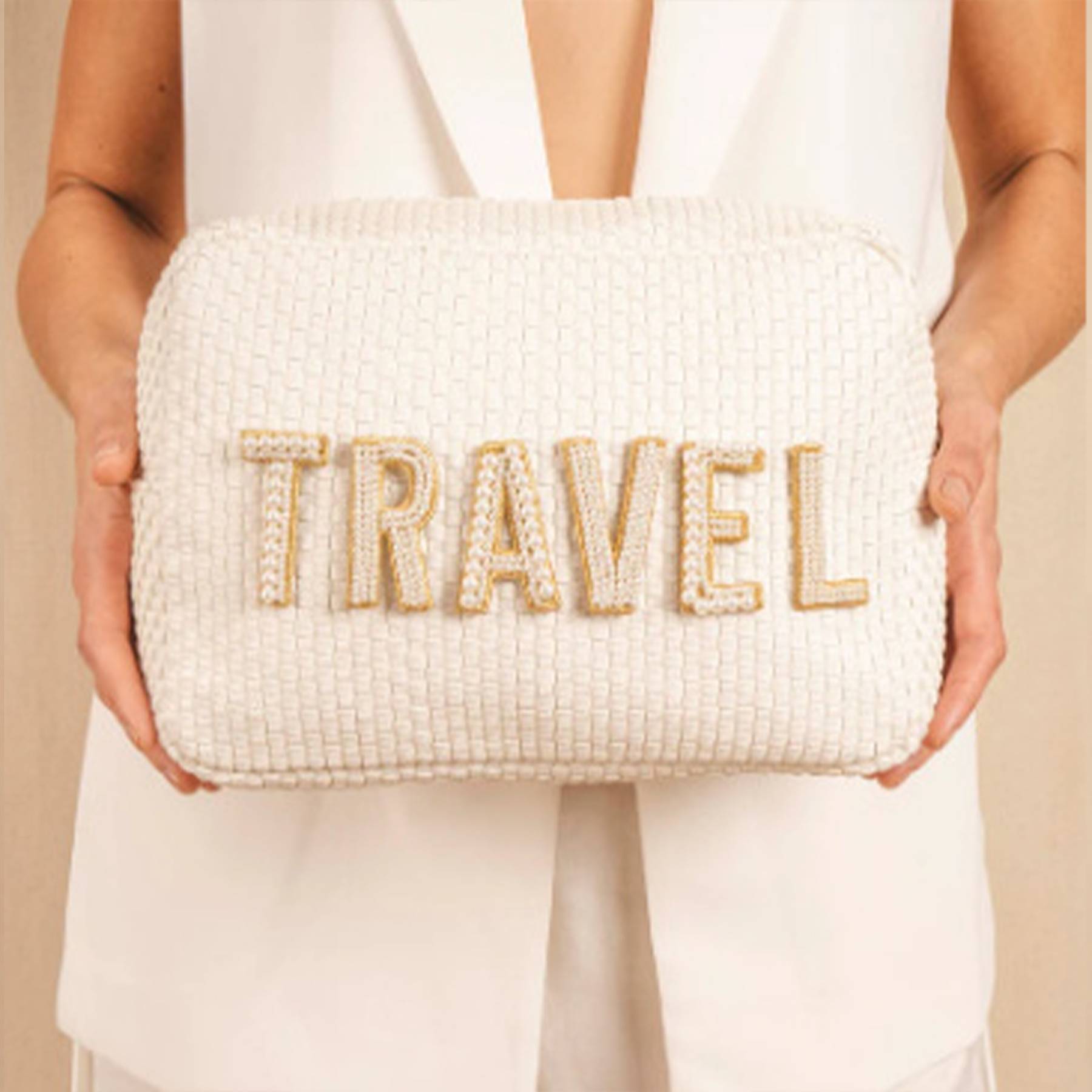 Jute Simple waterproof travel toiletry bag 7