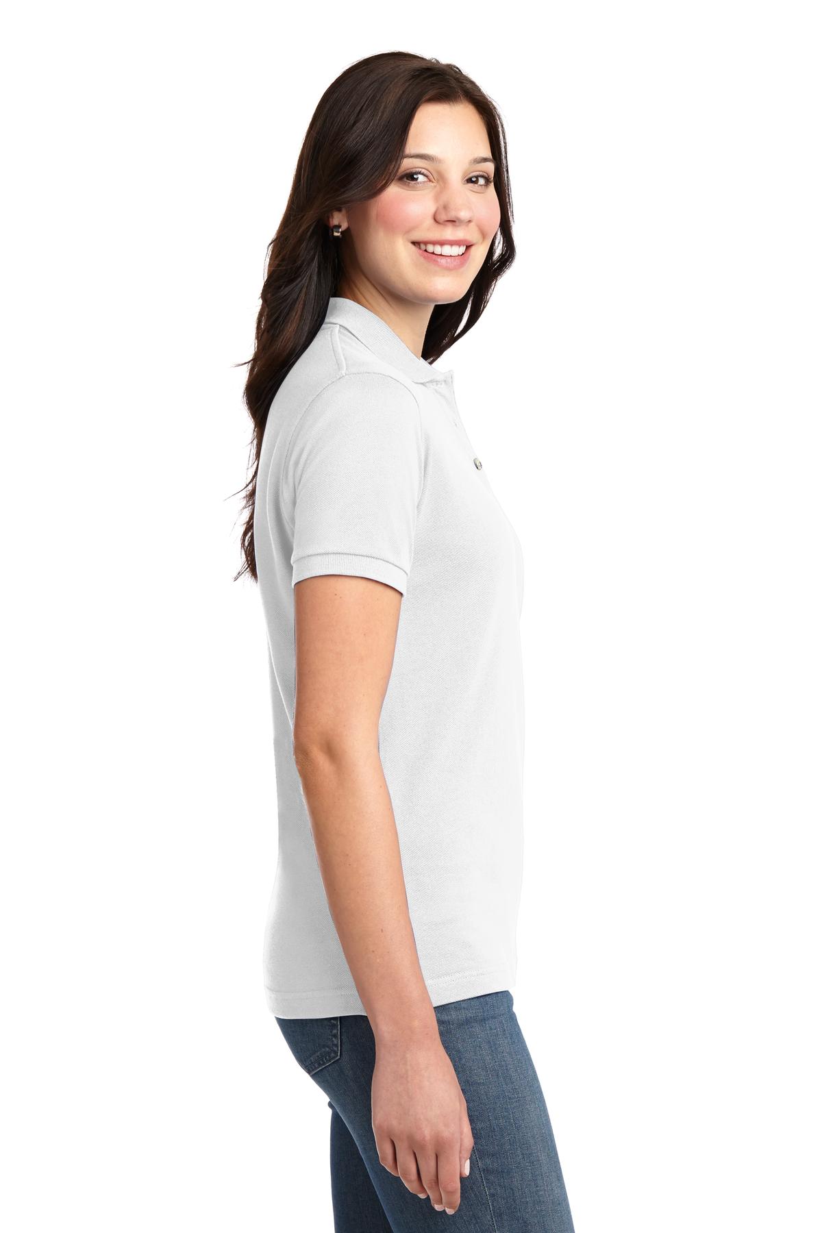 Port Authority Women's Heavyweight Cotton Pique Polo. L420 2