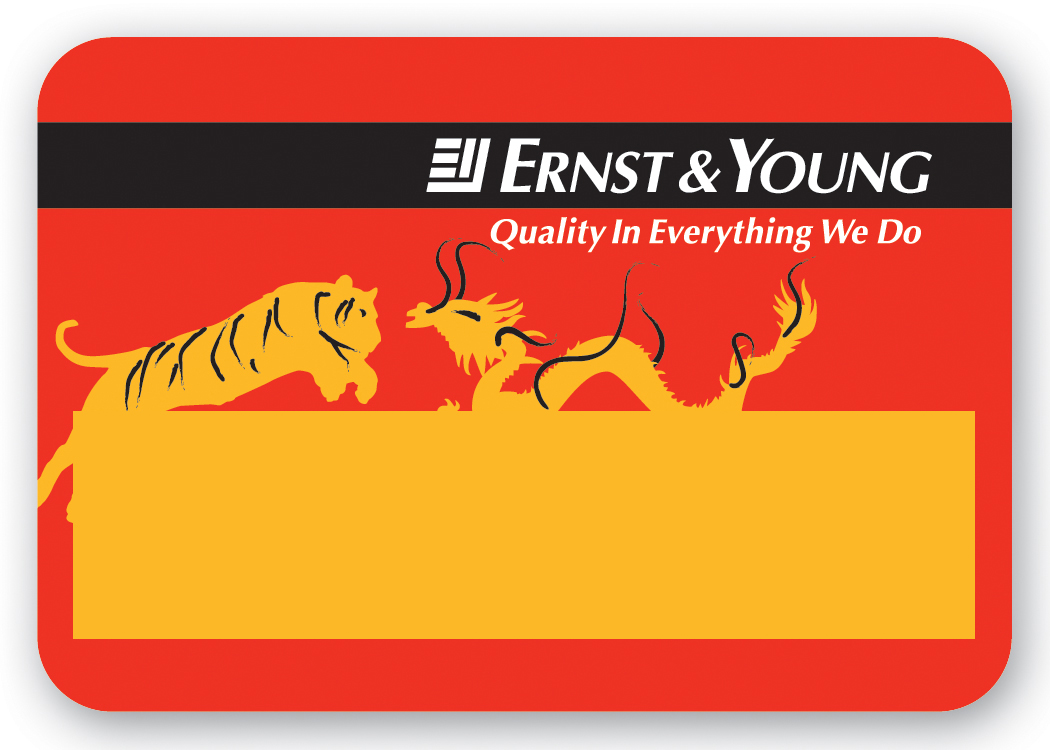 UV Printed Poly Name Badge w/ Pin Fastener (2.25"X3.25") Rectangle 3