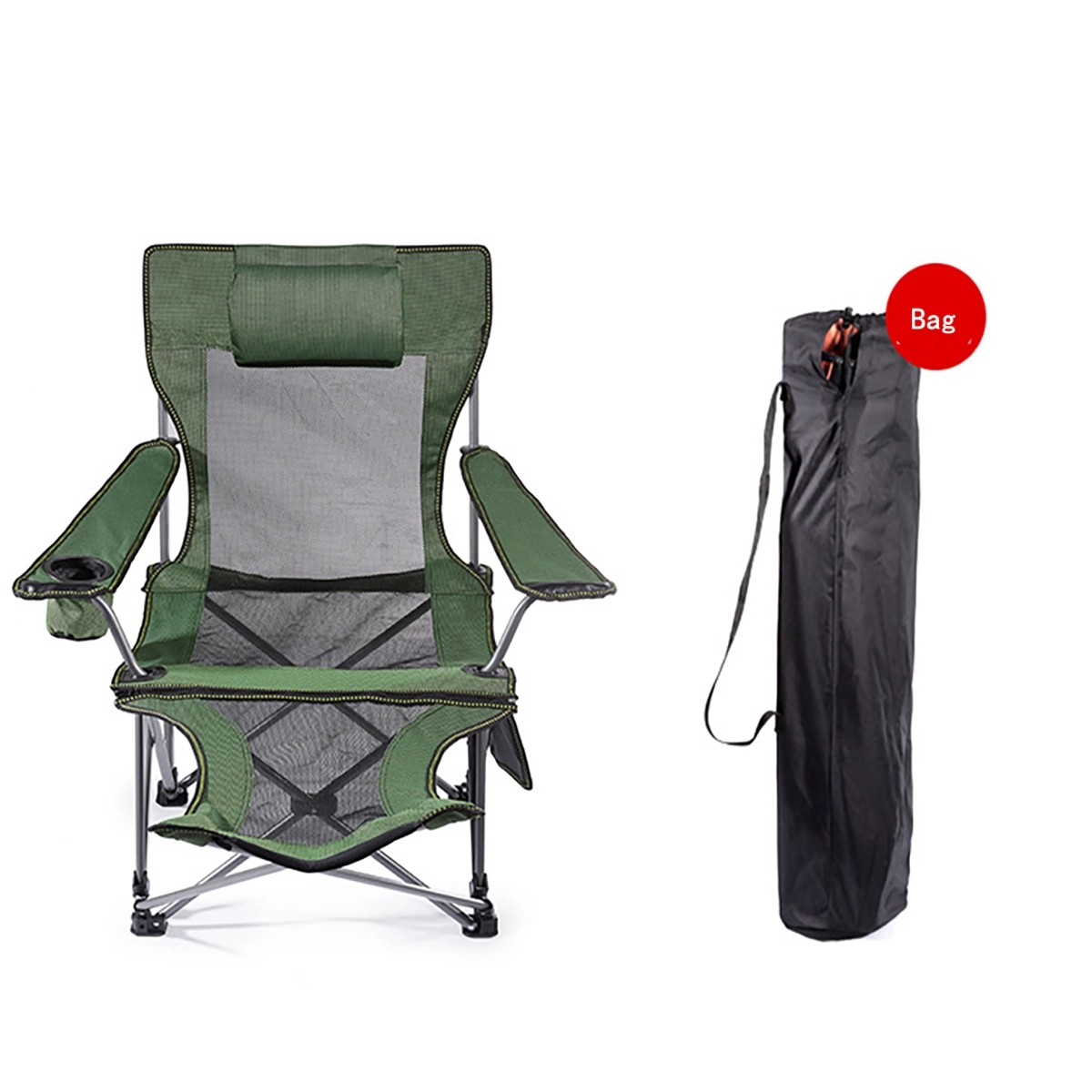 2 In 1 Folding Camping Chair 14