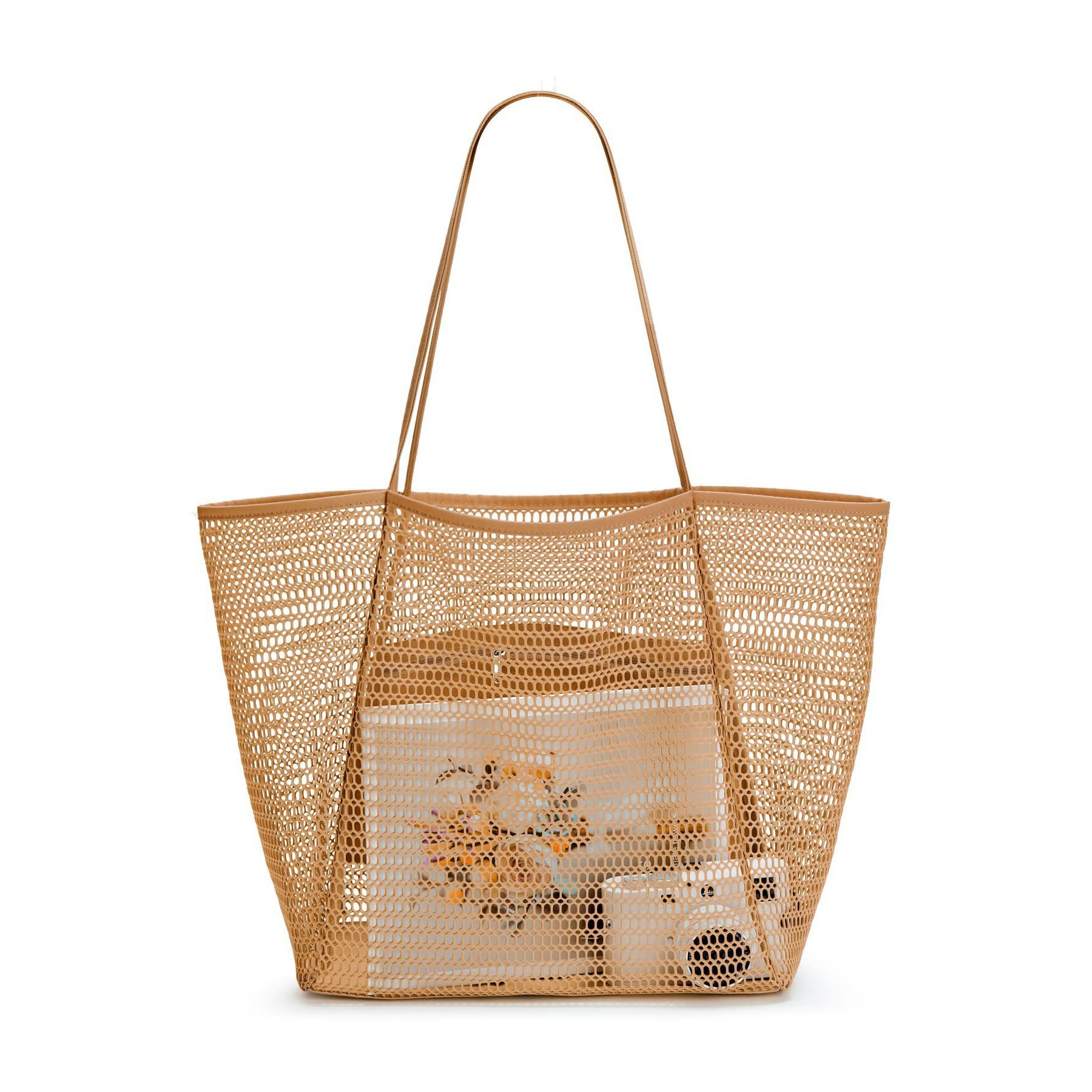 Mesh Beach Tote Women Shoulder Handbag 2