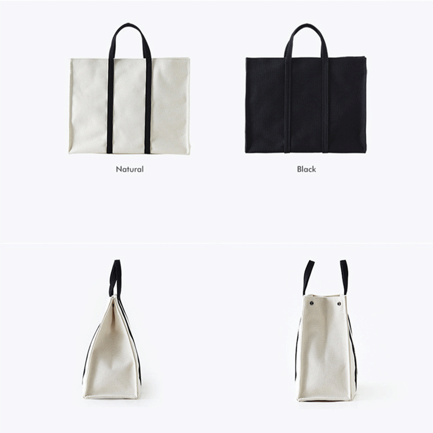 Eco-friendly spacious daily use Cotton Canvas Tote Handbag, custom tote bag with logo imprint 13