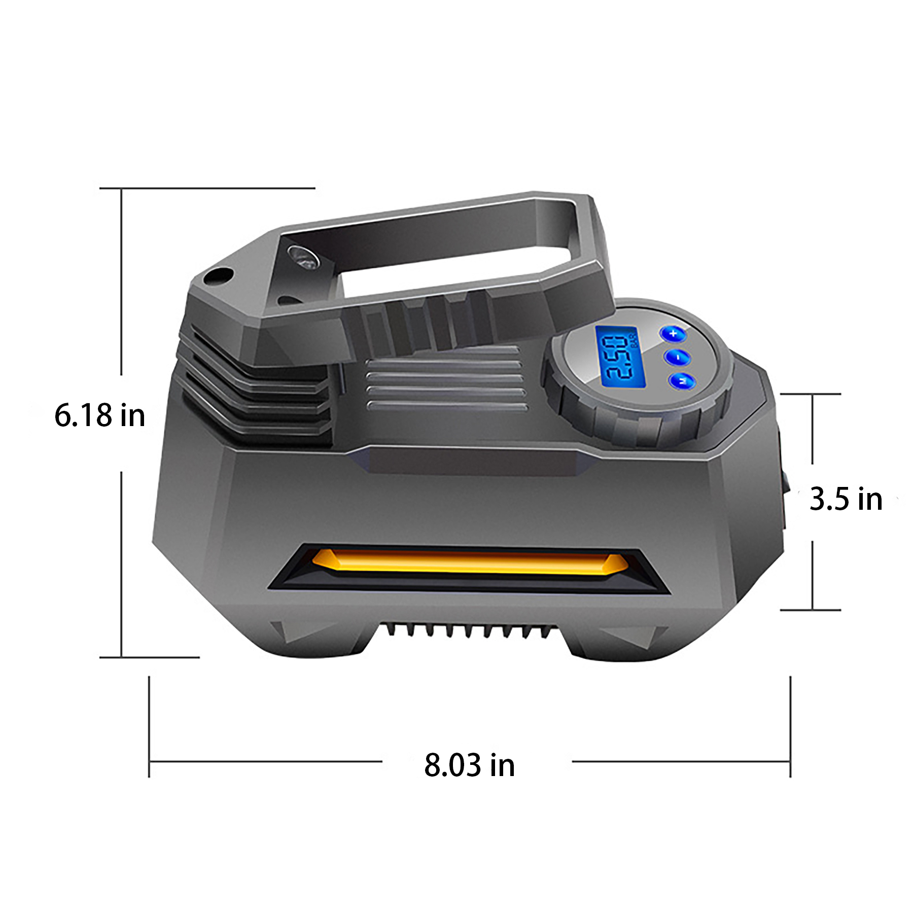 Portable Tire Inflation Air Compressor with LED Light 5