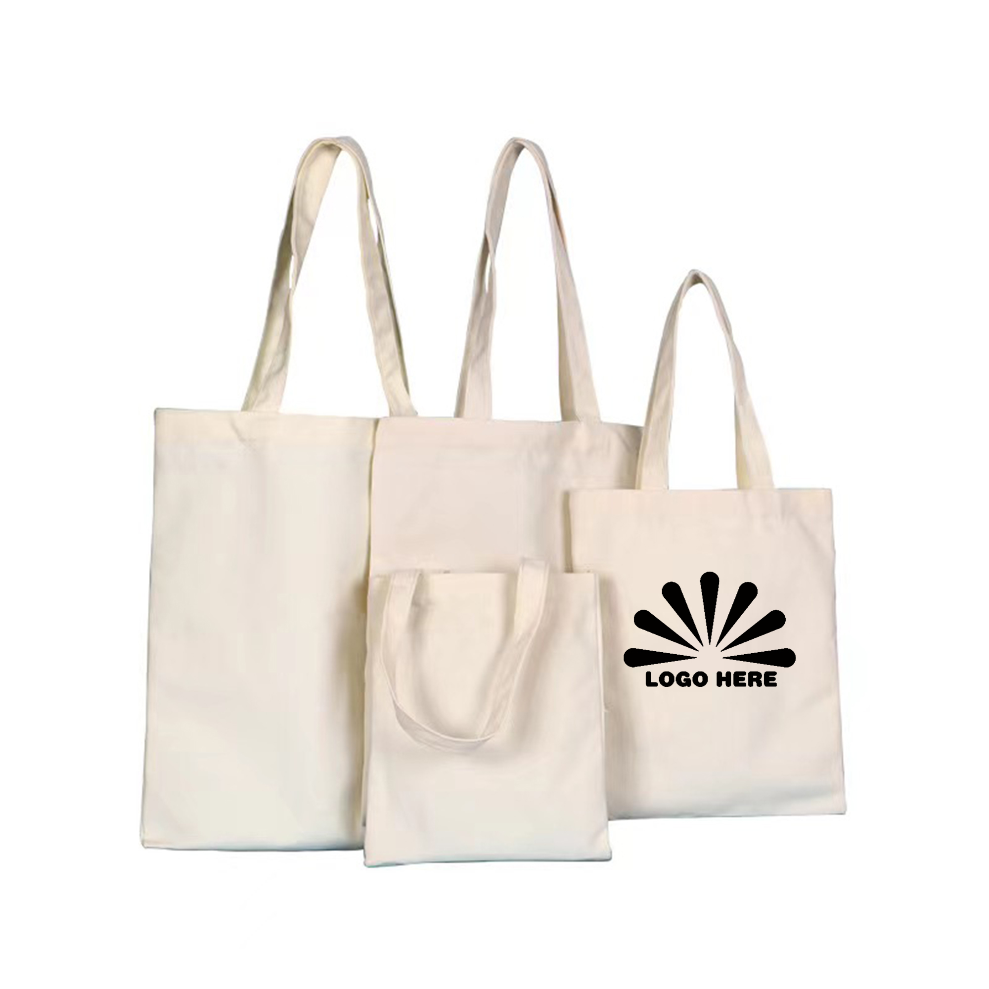 Blank Canvas Handbag With Customizable Logo 6