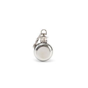 1oz Round Stainless Steel Flask With Key Chain 6